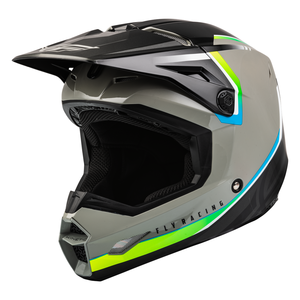 Fly Racing Youth Kinetic Vision Helmet (Grey/Black)